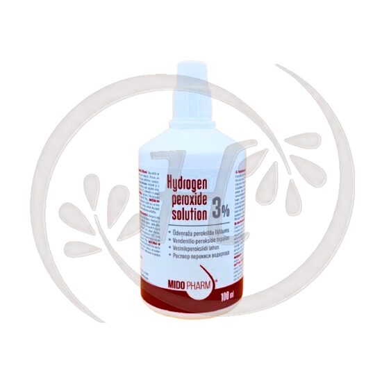 MidoPharm Ūdeņraža peroksīda šķīdums 3%, 100ml